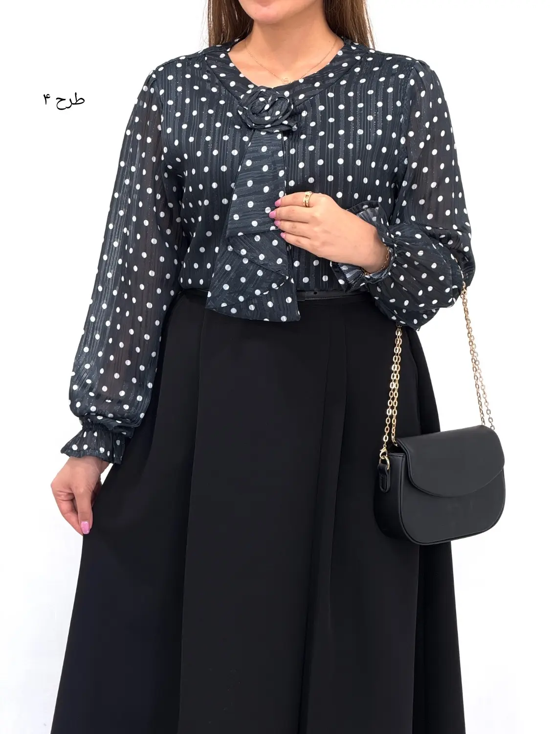 شومیز حریر مجلسی هلن کد 7596